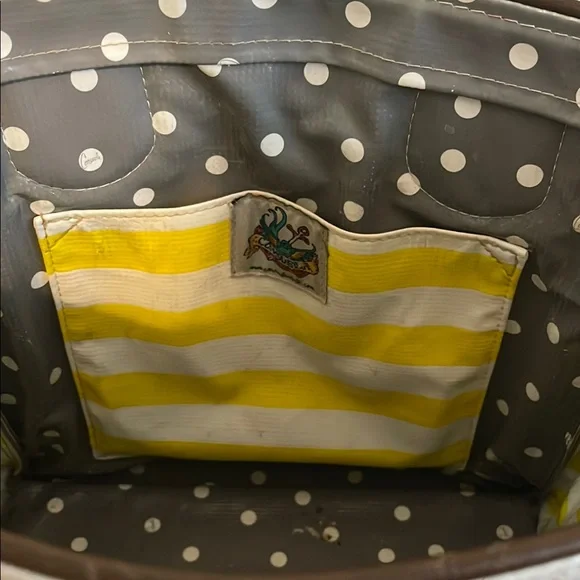 COPY - Gray and Yellow Quilted Tote Bag - Picture 4 of 4